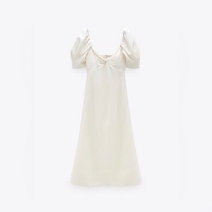 Zara Women Knotted Rustic Dress